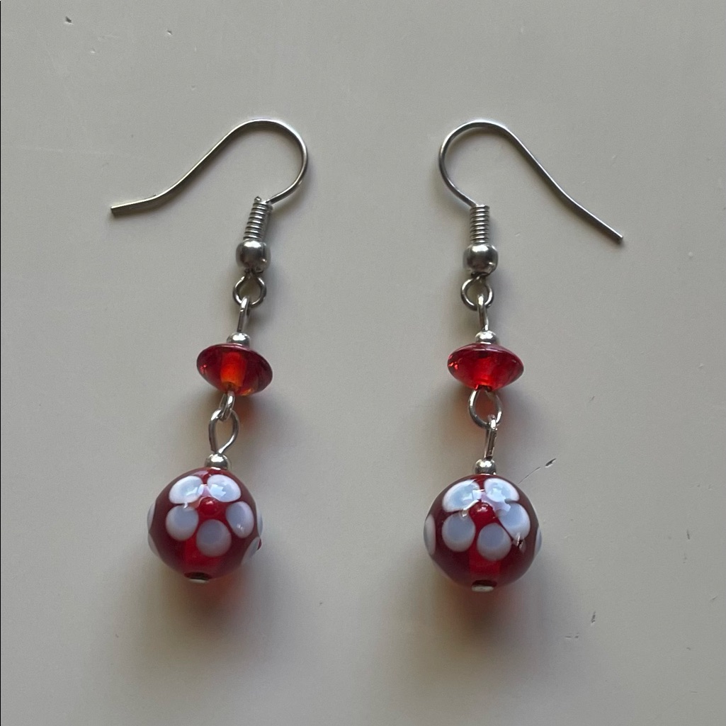 Brand New Crystal & Fine Bead Earrings